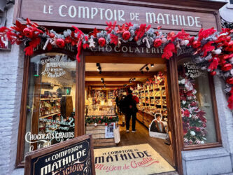 Belgium, Bruges - Chocolate shop