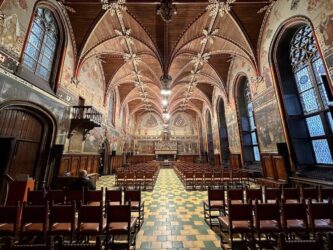 Belgium, Bruges - The Gothic hall in the Stadhuis (City Hall)