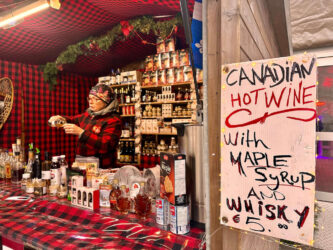 Belgium, Ghent - Hot wine at the Christmas Market