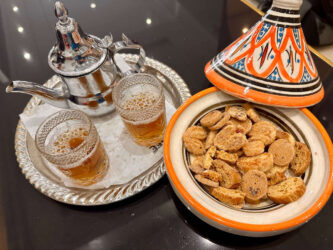 Morocco, Casablanca - Mint tea and sweets