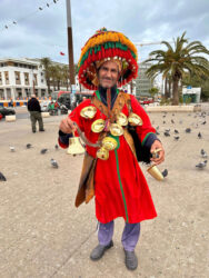 Morocco, Casablanca - Waterman is the iconic water seller in Morocco