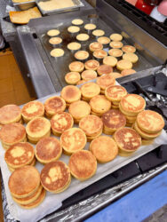 Morocco, Casablanca - Harcha, pan-fried bread made from semolina
