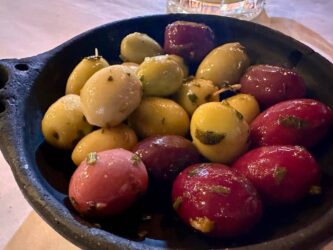Morocco, Chefchaouen - Olives