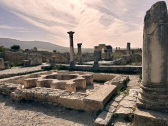 Morocco, Volubilis - Archeological site of Roman city