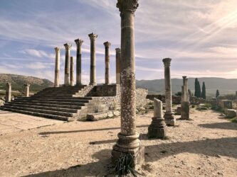 Morocco, Volubilis - Archeological site of Roman city