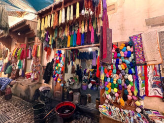 Morocco, Fes - Souk Sebbaghine, The Dyers’ District