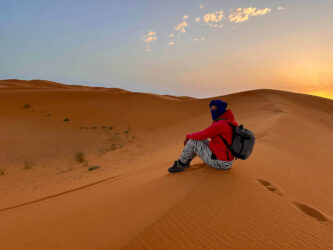 Morocco, Merzouga - Erg Chebbi sand dunes