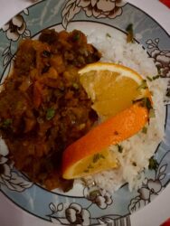 Morocco, Tinerhir - Zaalouk, eggplant-based salad