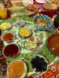 Morocco, Tinerhir - Breakfast at Hotel Kasbah Taborihte