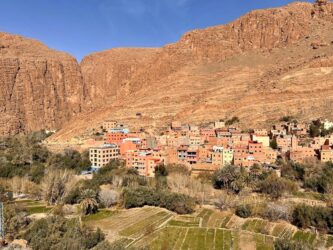 Morocco, Todgha Gorge - The town of Tinerhir