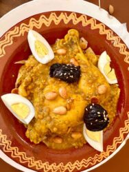 Morocco, Ouarzazate - Chicken at Habous restaurant