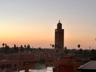 Morocco, Marrakech - Tower of the Koutoubia Mosque
