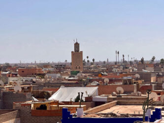 Morocco, Marrakech - Tower of the Koutoubia Mosque