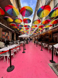 Portugal, Lisbon - The pink street