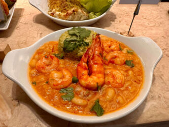 Portugal, Lisbon - Shrimp stew at Time Out Market