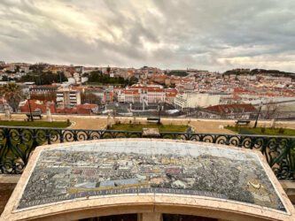 Portugal, Lisbon - View from Miradouro de Sao Pedro de Alcantara