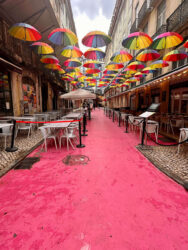 Portugal, Lisbon - Pink street
