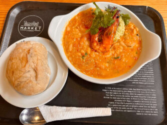 Portugal, Lisbon - Shrimp stew at Time Out Market