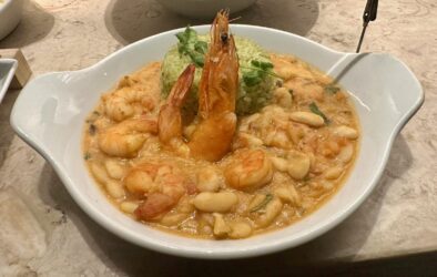 Portugal, Lisbon - Shrimp stew at Time Out Market