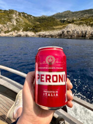 Italy, Capri - Peroni beer