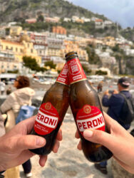 Italy, Positano - Peroni beer