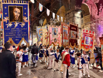 Italy, Naples - Sunday procession