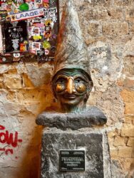 Italy, Naples - Pulcinella, the symbol of the simple man who tries to face all his problems with a smile