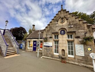 Scotland, Pitlochry - Train station