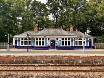 Scotland, Pitlochry - Train station