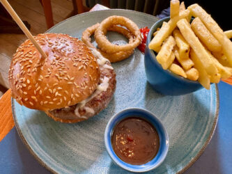 Scotland, Stirling - Cheese and Bacon Burger