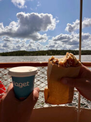Sweden, Stockholm - Fika on the ferry