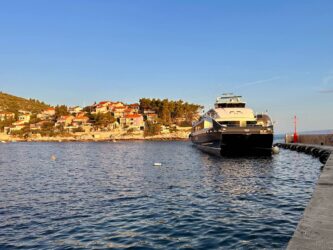 Croatia, Prigradica - The ferry