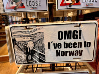 Norway, Bergen - The sign