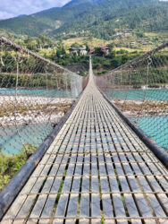 Bhutan, Punakha - The Punakha Suspension Bridge