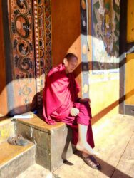 Bhutan, Paro - Monk