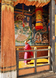 Bhutan, Paro - Monk