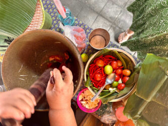 Thailand, Bangkok - Green papaya salad
