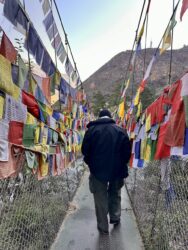 Bhutan, Paro - Tachogang Lhakhang Bridge