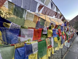 Bhutan, Paro - Tachogang Lhakhang Bridge