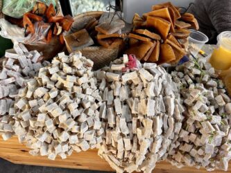 Bhutan, Thimphu - Dry yak cheese