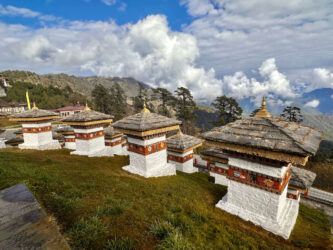 Bhutan, Dochula Pass - The Druk Wangyal Chortens