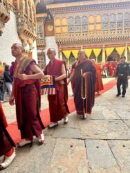 Bhutan, Punakha - Celebrations at Punakha Dzong