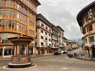 Bhutan, Thimphu - The main street