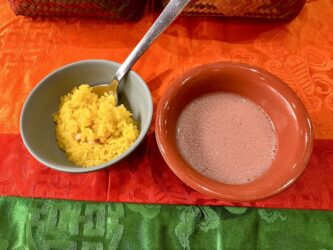 Bhutan, Thimphu - Bhutanese Suja (Butter Tea), strong brewed tea, yak butter and salt
