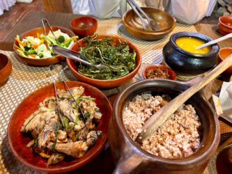 Bhutan, Thimphu - Traditional lunch