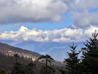 Bhutan, Chelala Pass - Mt. Jomolhari (7,326 m)