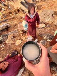 Bhutan, Chelala Pass - Local wine