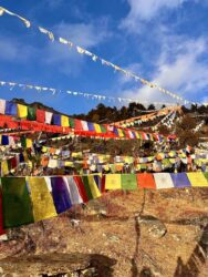 Bhutan, Chelala Pass - Prayer flags