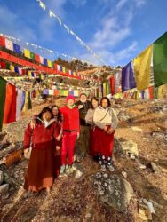 Bhutan, Chelala Pass - Prayer flags