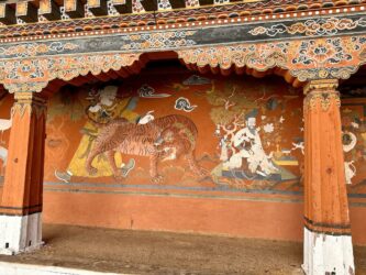 Bhutan, Paro - Rinpung Dzong, also known as Paro Dzong